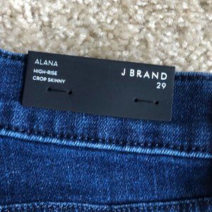Brand New J Brand High Rise Crop Skinny Jeans